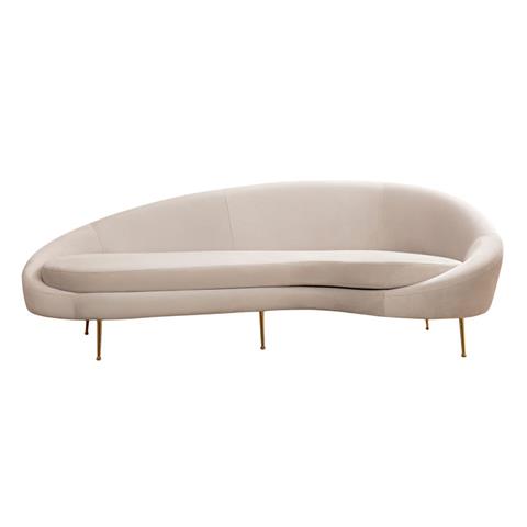 3 seater sofa PWF-0574 pakoworld left corner fabric beige 255x120x85cm
