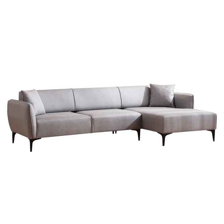 Corner sofa PWF-0565 pakoworld left corner fabric grey 270x95x67cm