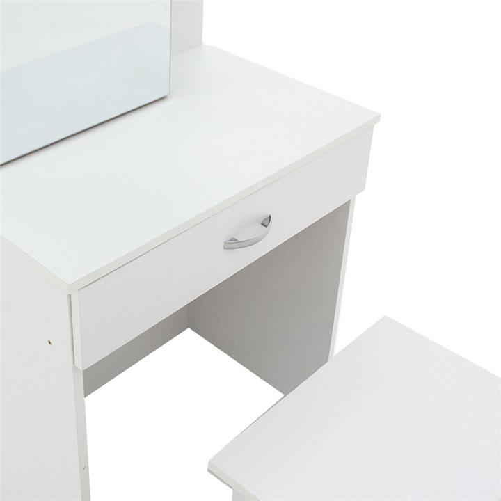 Dressing table with mirror Zelia pakoworld in white colour