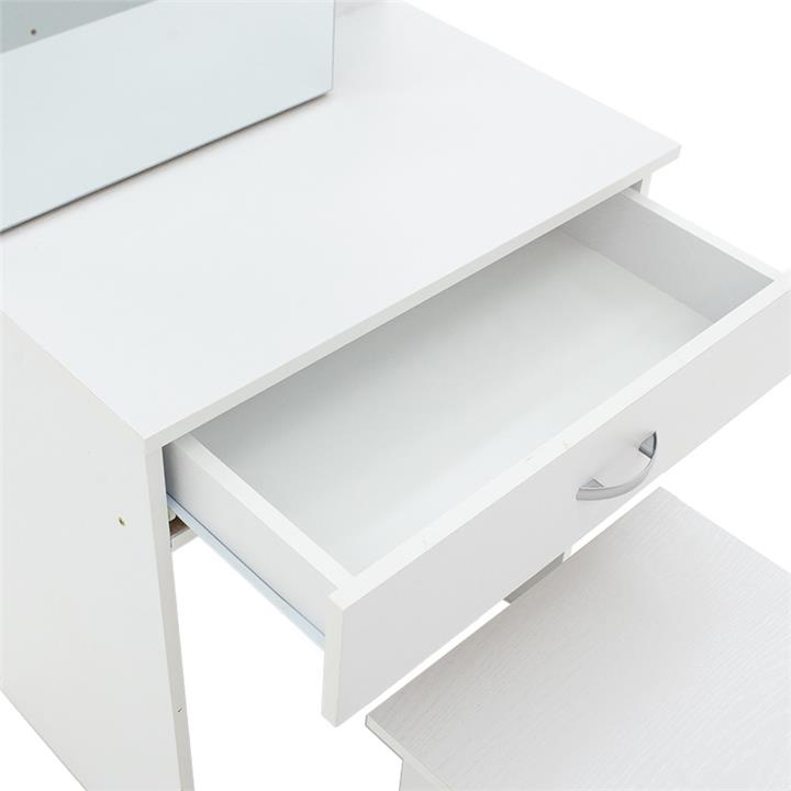 Dressing table with mirror Zelia pakoworld in white colour