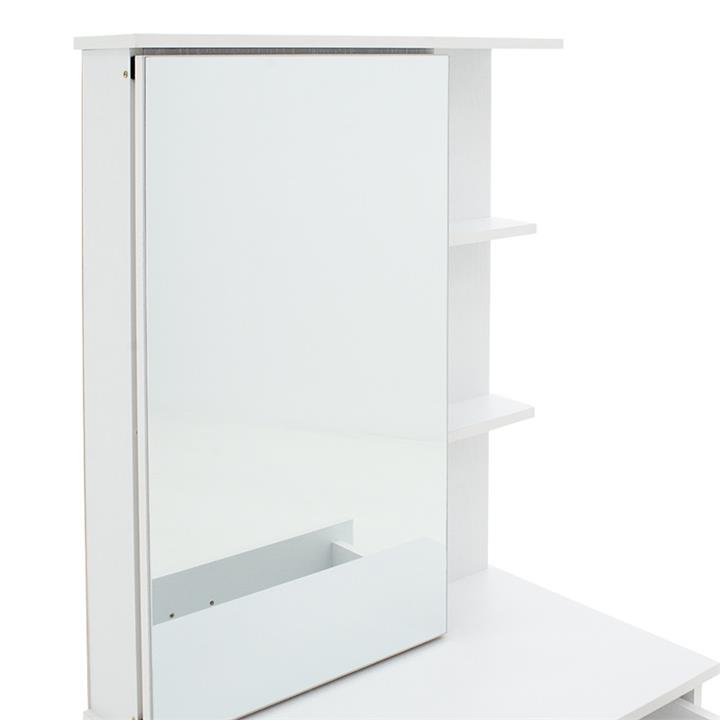 Dressing table with mirror Zelia pakoworld in white colour