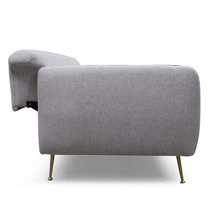 3-seater sofa PWF-0513 pakoworld fabric gray-black 214x98x85cm