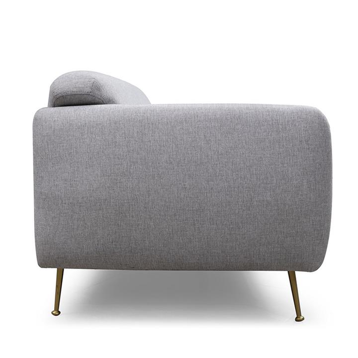 3-seater sofa PWF-0513 pakoworld fabric gray-black 214x98x85cm