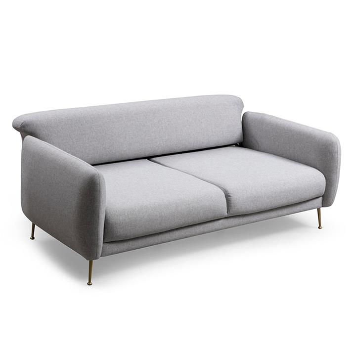 3-seater sofa PWF-0513 pakoworld fabric gray-black 214x98x85cm