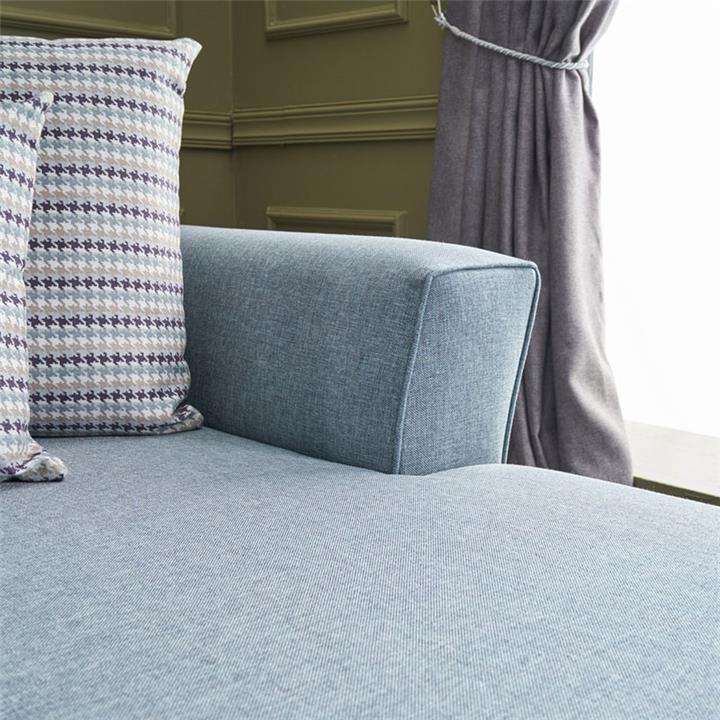 Versatile corner sofa-bed PWF-0536 pakoworld light blue fabric 300x202x78cm