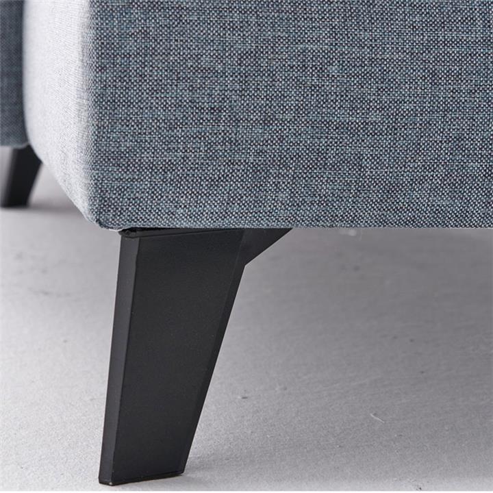 Versatile corner sofa-bed PWF-0535 pakoworld fabric light blue 300x202x78cm
