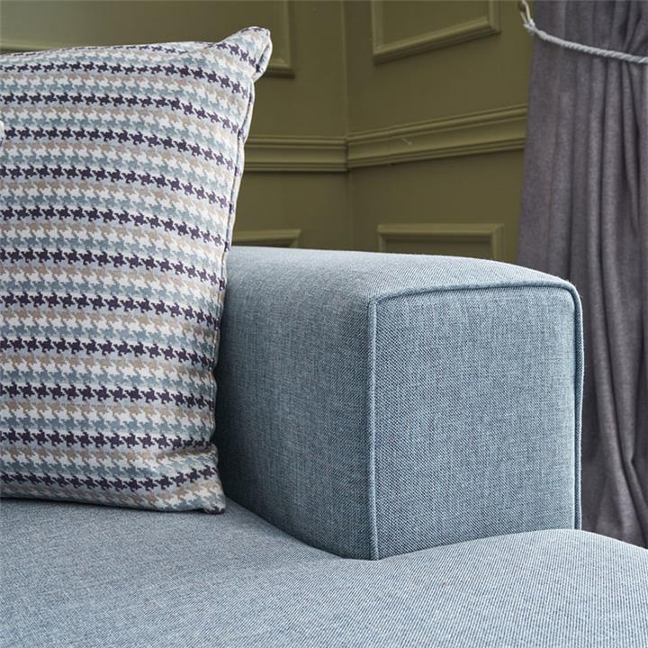 Versatile corner sofa-bed PWF-0535 pakoworld fabric light blue 300x202x78cm