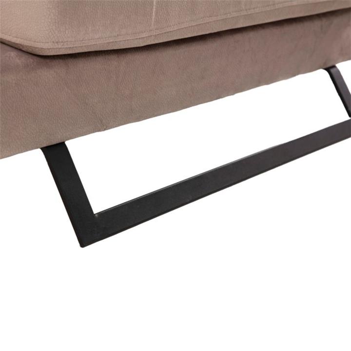 Corner sofa PWF-0503 pakoworld left corner fabric beige-black 308x190x100 / 92cm