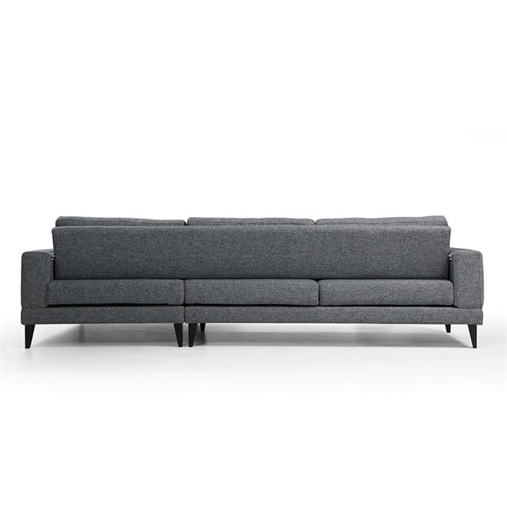 Corner sofa PWF-0510 pakoworld left corner fabric anthracite-black 303x160x85cm