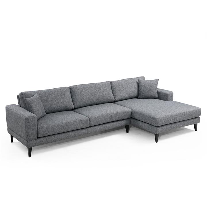 Corner sofa PWF-0510 pakoworld left corner fabric anthracite-black 303x160x85cm