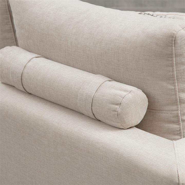 3-seater sofa PWF-0511 pakoworld fabric beige-golden 320x102x84cm
