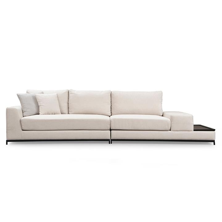 3-seater sofa PWF-0511 pakoworld fabric beige-golden 320x102x84cm