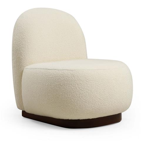 Armchair PWF-0564 pakoworld fabric white 74x85x75cm