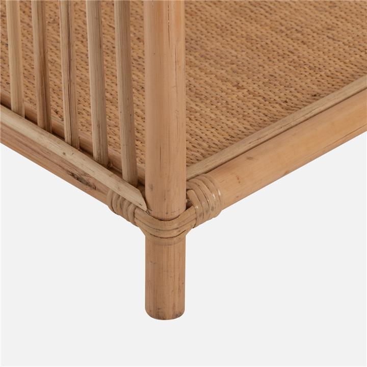 BOOKCASE HM9552 MADE OF NATURAL RATTAN IN NATURAL COLOR 80x40x182Hcm.