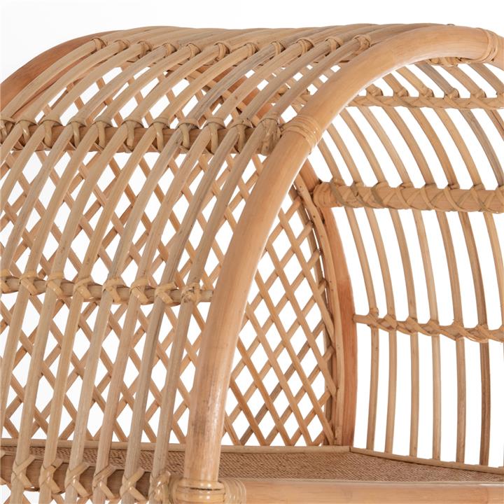 BOOKCASE HM9552 MADE OF NATURAL RATTAN IN NATURAL COLOR 80x40x182Hcm.