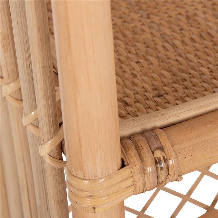 BOOKCASE HM9552 MADE OF NATURAL RATTAN IN NATURAL COLOR 80x40x182Hcm.