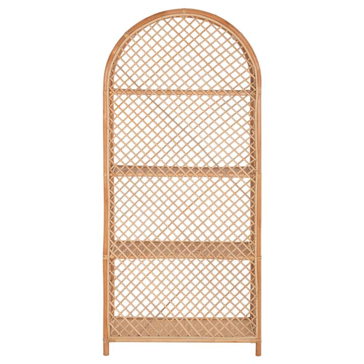 BOOKCASE HM9552 MADE OF NATURAL RATTAN IN NATURAL COLOR 80x40x182Hcm.