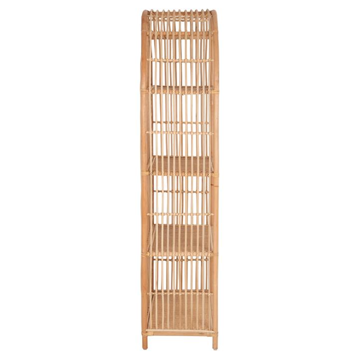BOOKCASE HM9552 MADE OF NATURAL RATTAN IN NATURAL COLOR 80x40x182Hcm.