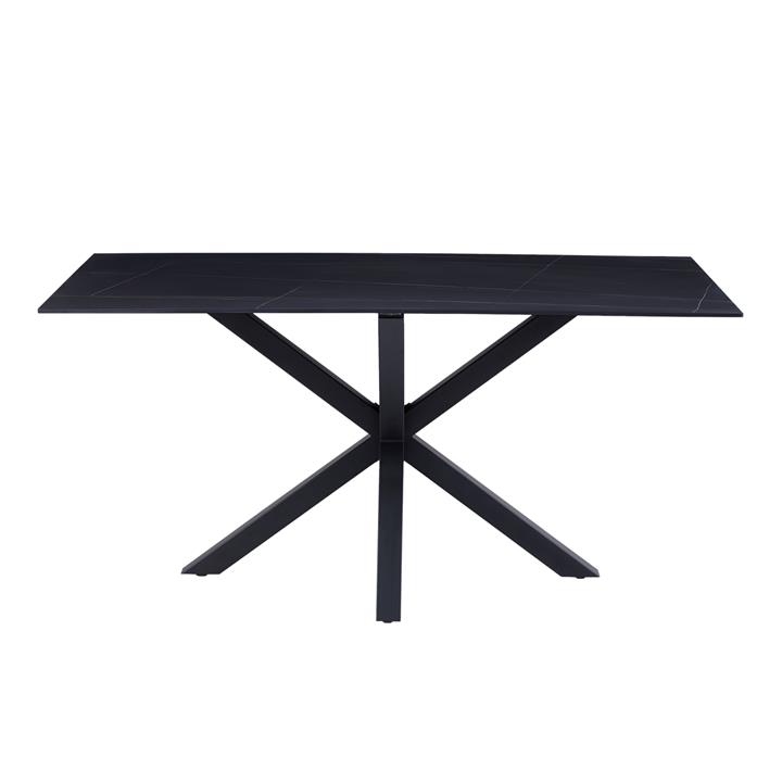 ΤΡΑΠΕΖΙ ΣΑΛΟΝΙΟΥ HM9470.04 BLACK MARBLE-ΜΑΥΡΗ ΜΕΤΑΛ.ΒΑΣΗ 120x60x45,5Yεκ.