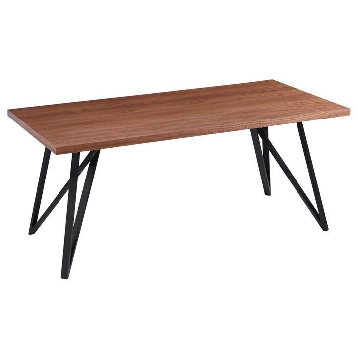 DINING TABLE HM9467.02 WITH ASHTREE WOOD VENEER IN RUSTIC STYLE 180x90x75Hcm.