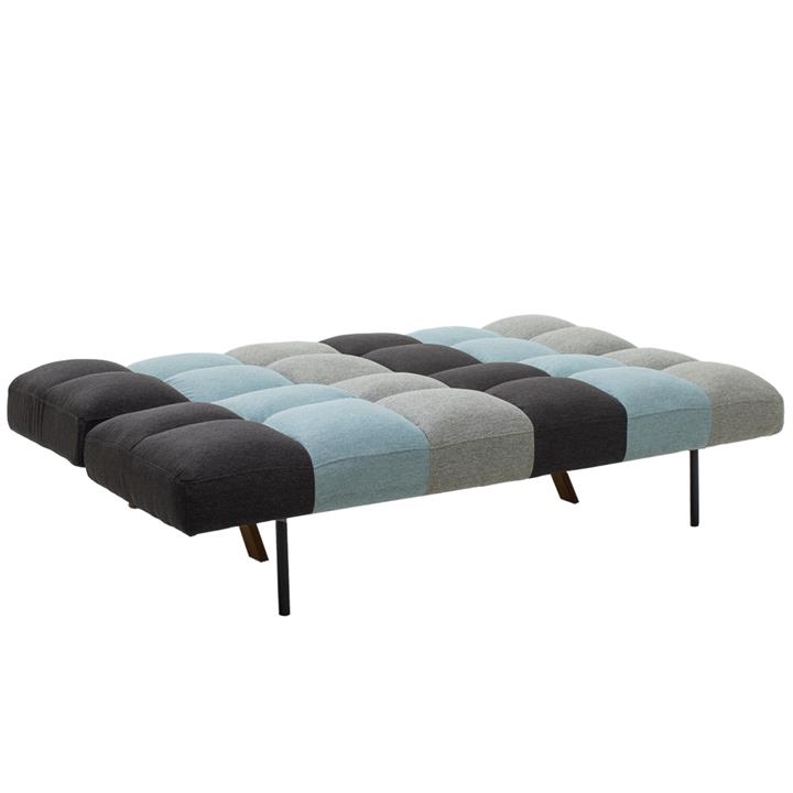3 seater sofa-bed Freddo pakoworld fabric multicolored 182x81x84 cm