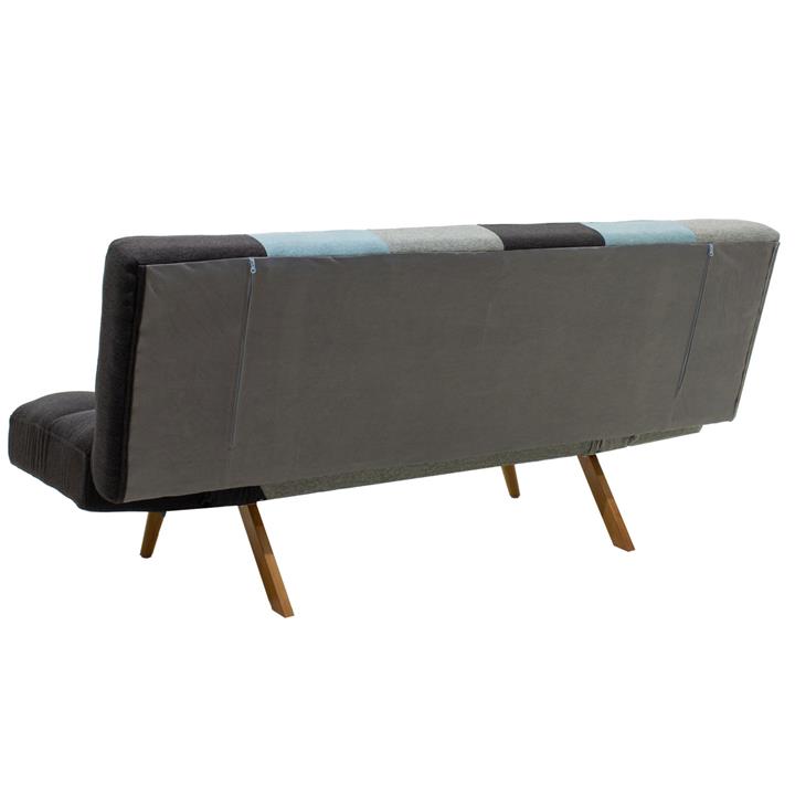 3 seater sofa-bed Freddo pakoworld fabric multicolored 182x81x84 cm