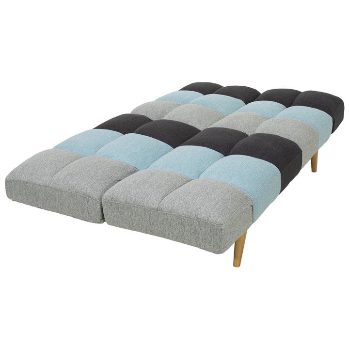 3 seater sofa-bed Freddo pakoworld fabric multicolored 182x81x84 cm