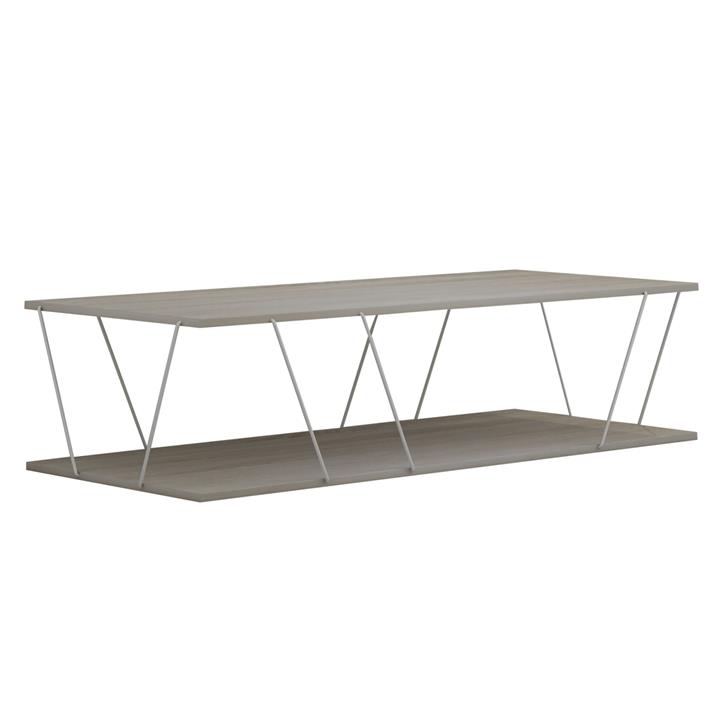 COFFEE TABLE TARS HM8927.14 SONOMA MELAMINE-WHITE METAL RODS 120Χ50Χ30Hcm.