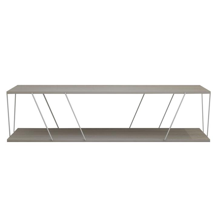 COFFEE TABLE TARS HM8927.14 SONOMA MELAMINE-WHITE METAL RODS 120Χ50Χ30Hcm.