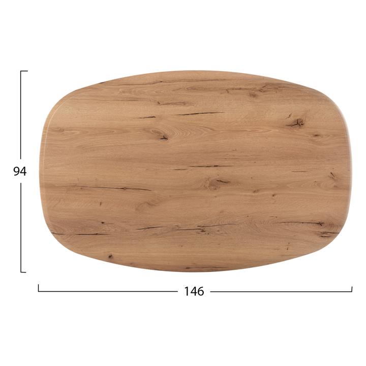 TABLETOP 4680 WERZALIT HM5916.14 NATURAL WOOD COLOR 146X94cm.