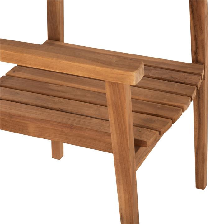ARMCHAIR HM9534 TEAK WOOD IN NATURAL COLOR STACKABLE 60x54x87Hcm.