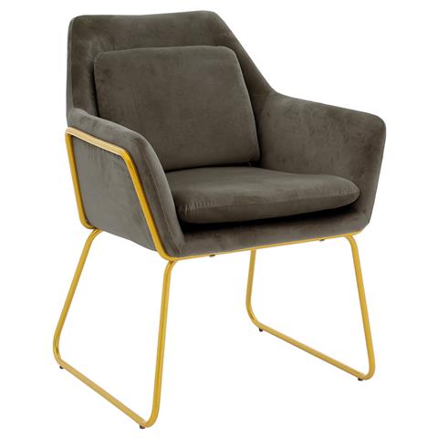 Armchair Mira pakoworld anthracite-black 65x69x86cm