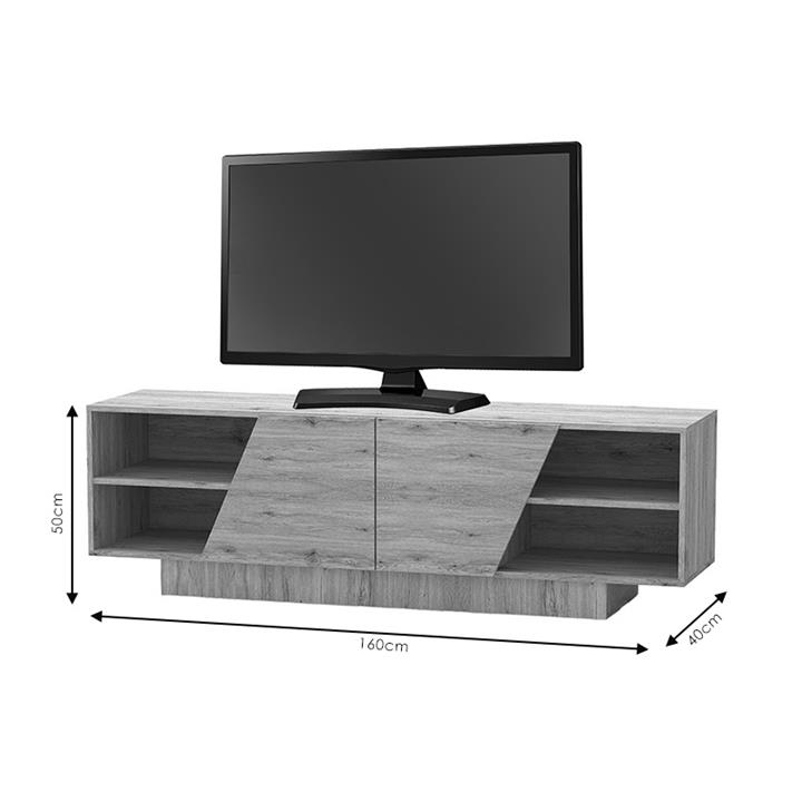 Έπιπλο τηλεόρασης Stevie pakoworld sonoma 160x40x50εκ