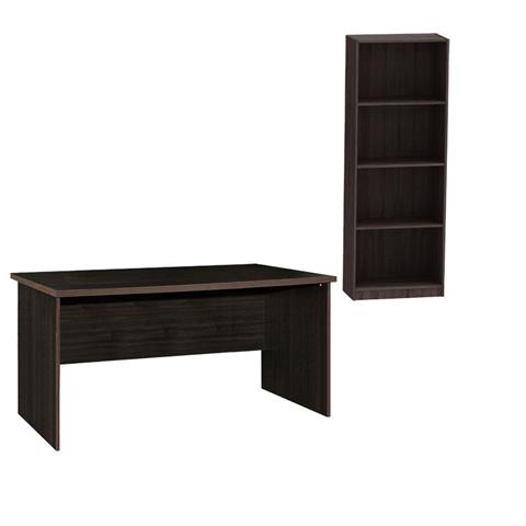 Student office set Payton-Presley pakoworld grey-wenge set 2 pcs