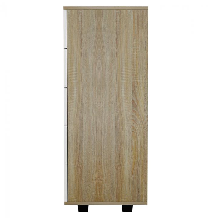 MELAMINE DRESSER WITH 5 DRAWERS SONAMA-GRAY HM8995.04 80Χ40Χ100 cm.
