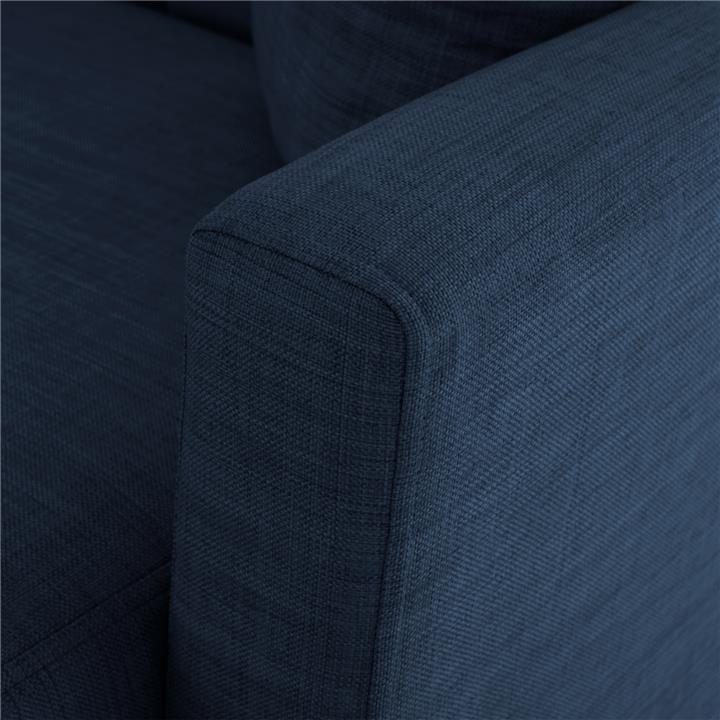 CORNER SOFA-BED GHUFRAN HM3244.07 REVERSIBLE WITH STORAGE SPACE-BLUE FABRIC 200x133x77Hcm.