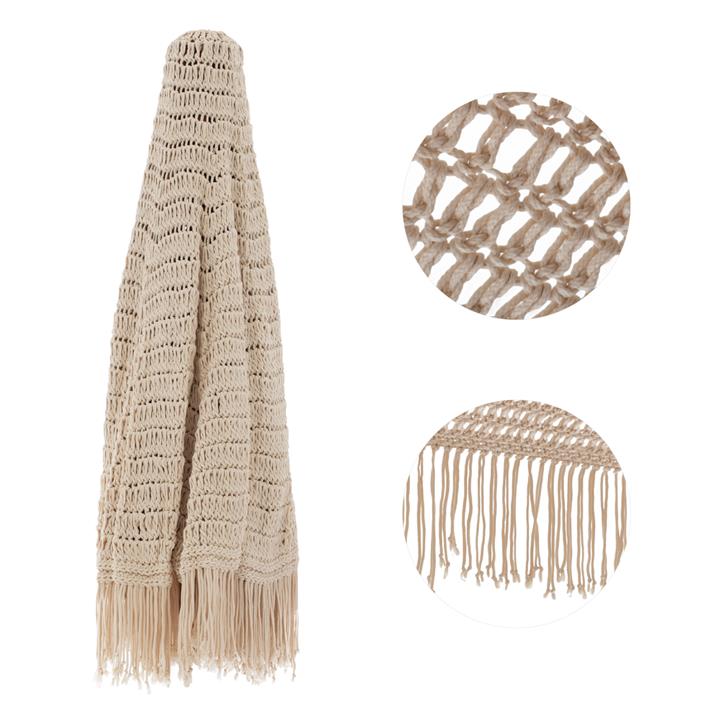 REPLACEMENT FABRIC 8-BEAM 2.3m MACRAME BEIGE FOR PROFESSIONAL UMBRELLA HM5779.01
