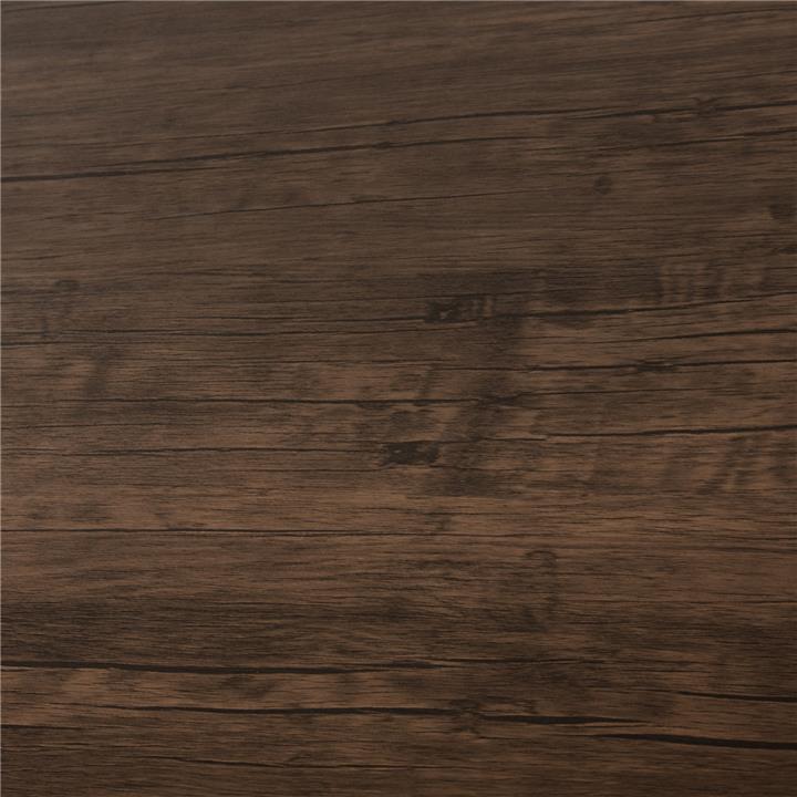 DINING TABLE GOOSE HM9532 WALNUT MDF-BLACK METAL LEGS 120X70Χ75Hcm.