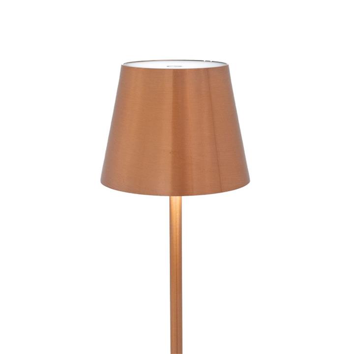 Table lamp Brave pakoworld LED rose gold D10x35cm