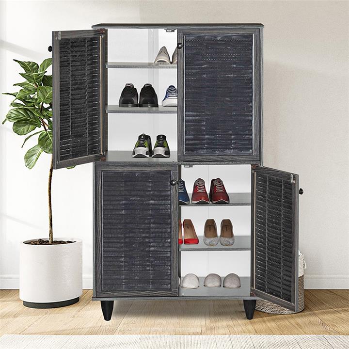 Shoe cabinet Ronan pakoworld wenge eo 70.5x35x122cm