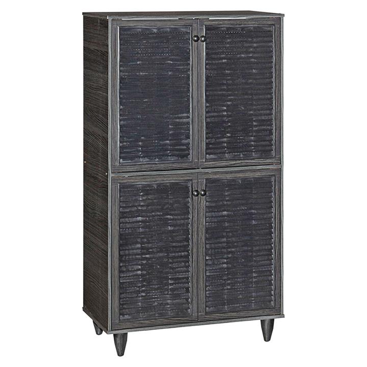 Shoe cabinet Ronan pakoworld wenge eo 70.5x35x122cm