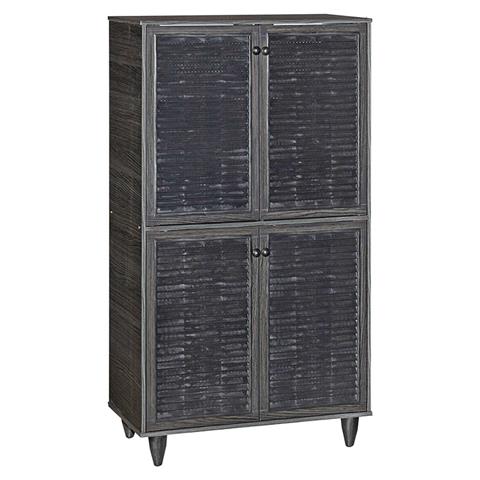Shoe cabinet Ronan pakoworld wenge eo 70.5x35x122cm
