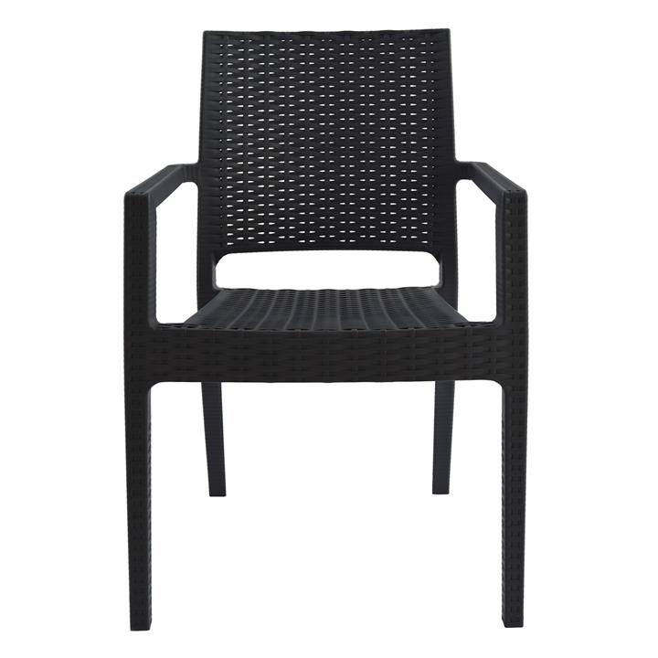 Chair with arms Polypropylene Dark Grey HM5134.01 57x55,5x89 cm