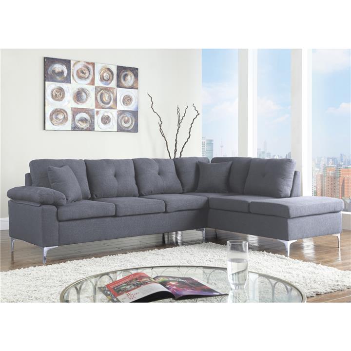 Corner right Sofa 282x197x90 cm HM3087R Grey