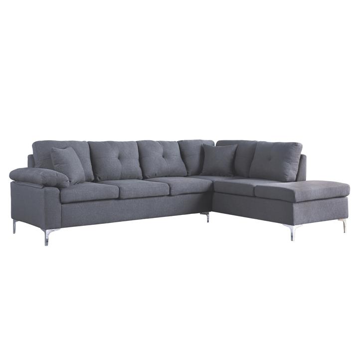 Corner right Sofa 282x197x90 cm HM3087R Grey