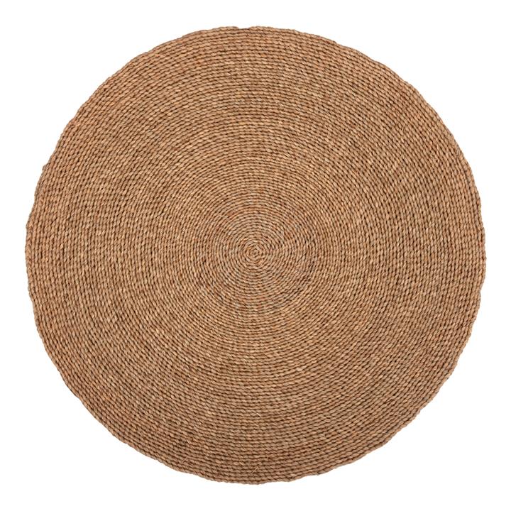 ΧΑΛΙ ΣΤΡΟΓΓΥΛΟ CRATER HM7847 MENDONG GRASS ΣΕ ΦΥΣΙΚΟ ΧΡΩΜΑ Φ100 εκ.