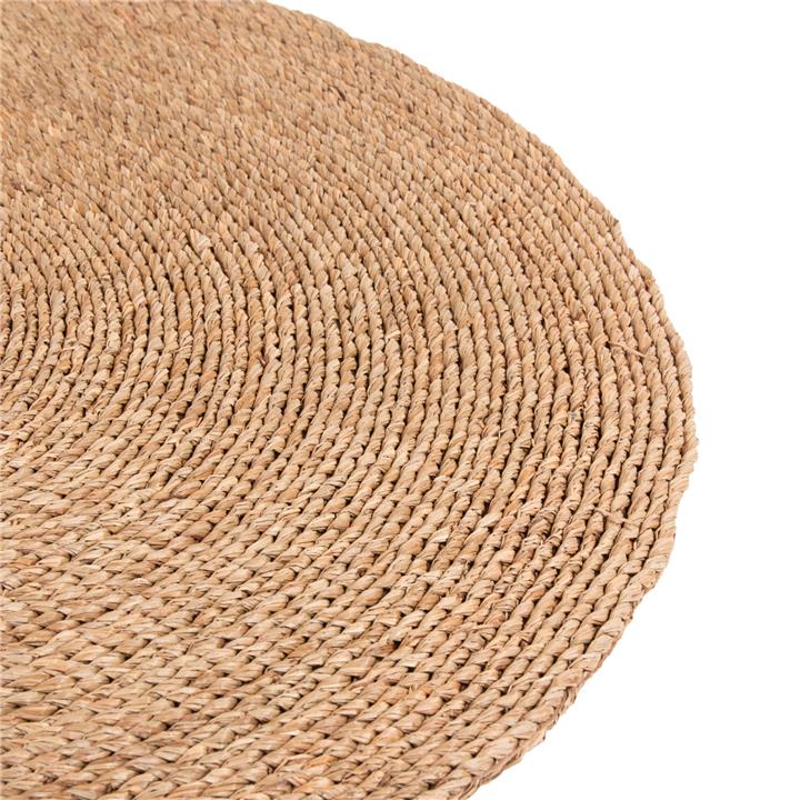 ROUND RUG CRATER HM7848 MENDONG GRASS IN NATURAL COLOR Φ120cm.