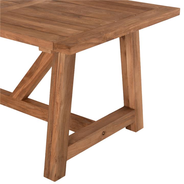 DINING TABLE HM7922 RECYCLED TEAK IN NATURAL COLOR 200X100X75Hcm.