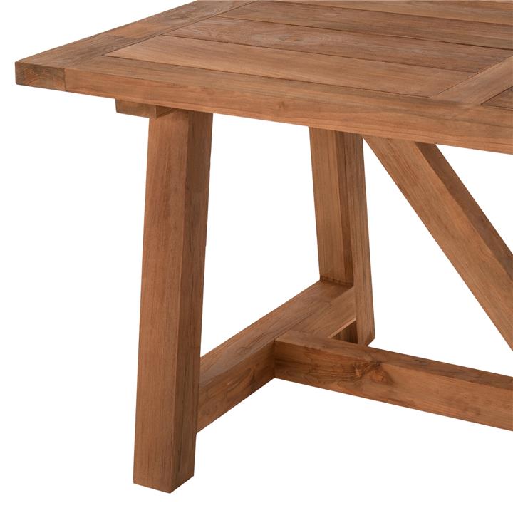 DINING TABLE HM7922 RECYCLED TEAK IN NATURAL COLOR 200X100X75Hcm.