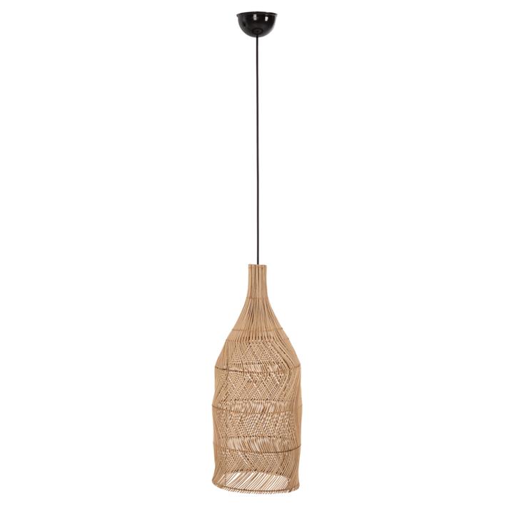CEILING PENDANT LAMP ΗΜ7887 NATURAL RATTAN IN NATURAL COLOR Φ28x68,5Hcm.